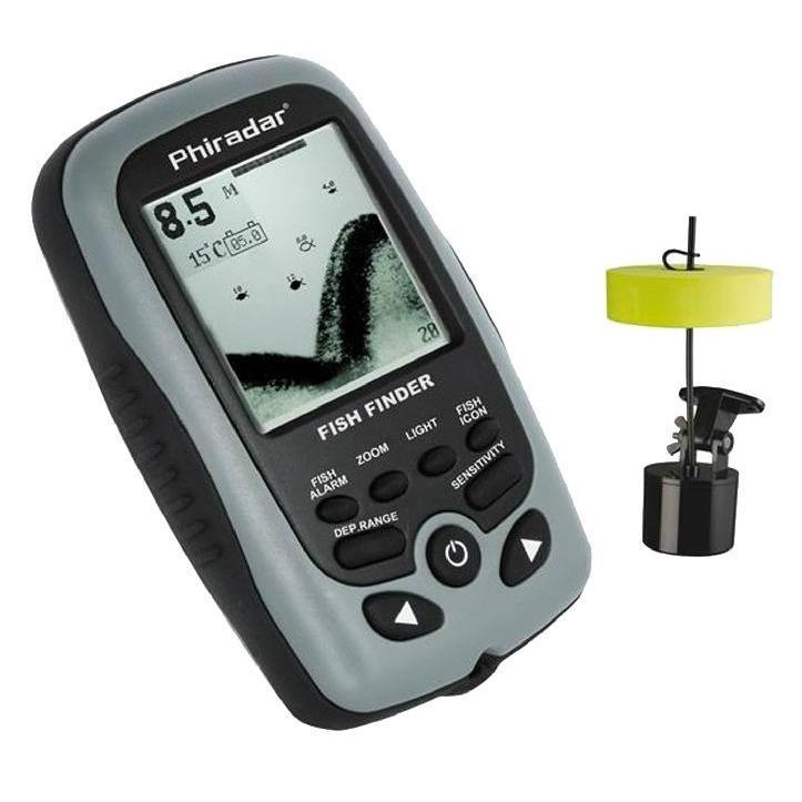 Ехолот дротовий Phiradar FISH FINDER FD 16 A двопроменевий рибопошуковий переносний для літньої та зимової риболовлі