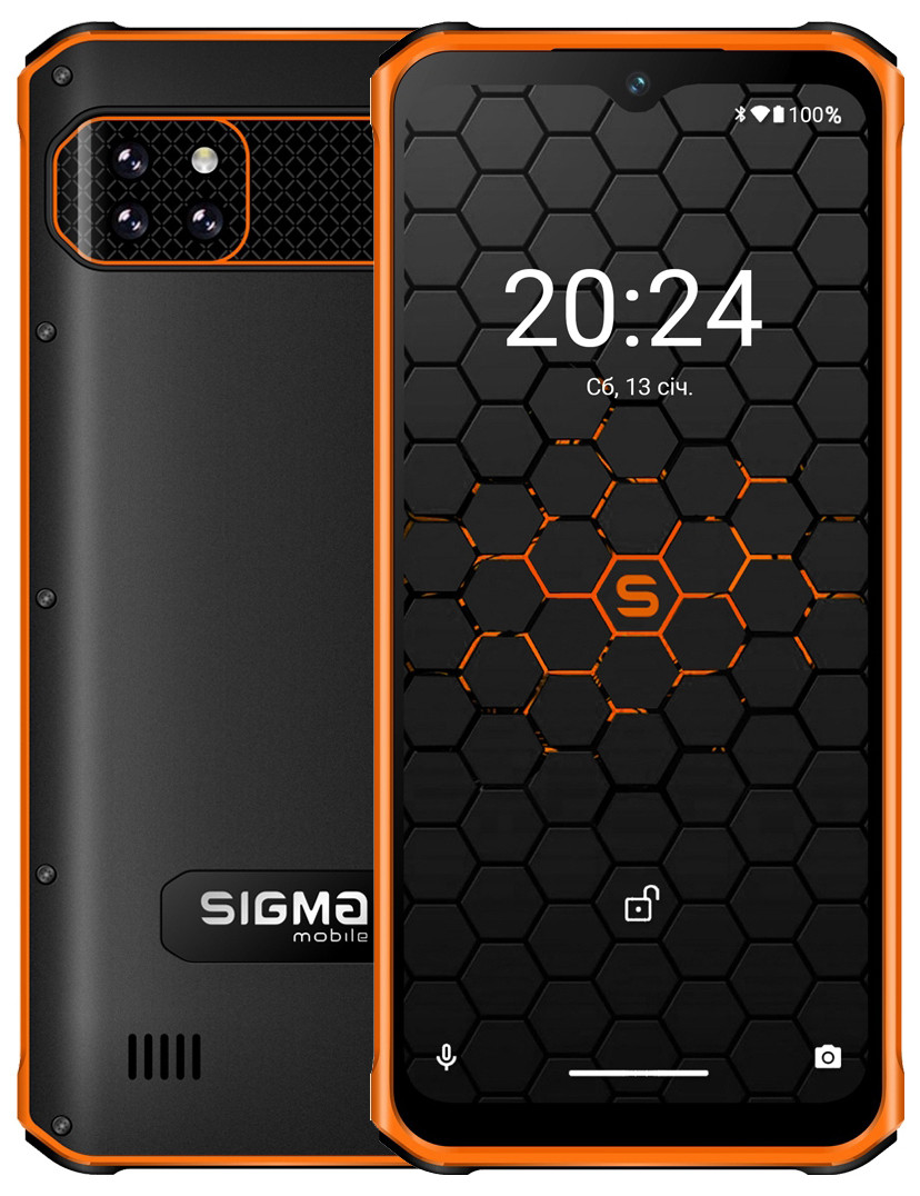 Смартфон Sigma X-treme PQ56 6/128Gb Black-Orange UA UCRF