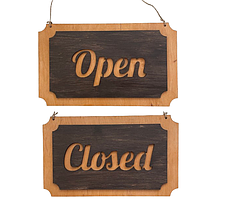Табличка  Відчинено/Зачинено Open/Closed