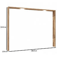 Рамка паспарту Ricciano 280.9 см дуб для шафи-купе з підсвічуванням