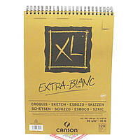 Альбом для графіки і малюнка А3 Canson XL Extra White 120л, 90г, на спіралі 787-501