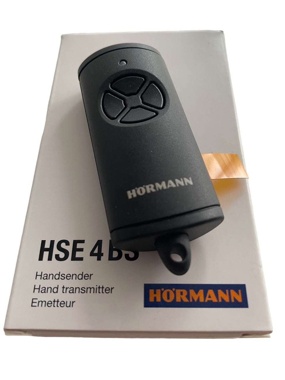 Пульт для ворот Hormann HSE 4 BS (матовый черный) - фото 1 - id-p569287149