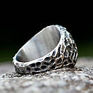 Кільце сталеве чоловіче RUNIC AGE 19 печатка перстень із медичної нержавіючої сталі 316L з Рунами, фото 3