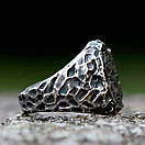 Кільце сталеве чоловіче RUNIC AGE 19 печатка перстень із медичної нержавіючої сталі 316L з Рунами, фото 4