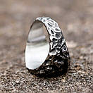 Кільце сталеве чоловіче RUNIC AGE 19 печатка перстень із медичної нержавіючої сталі 316L з Рунами, фото 6