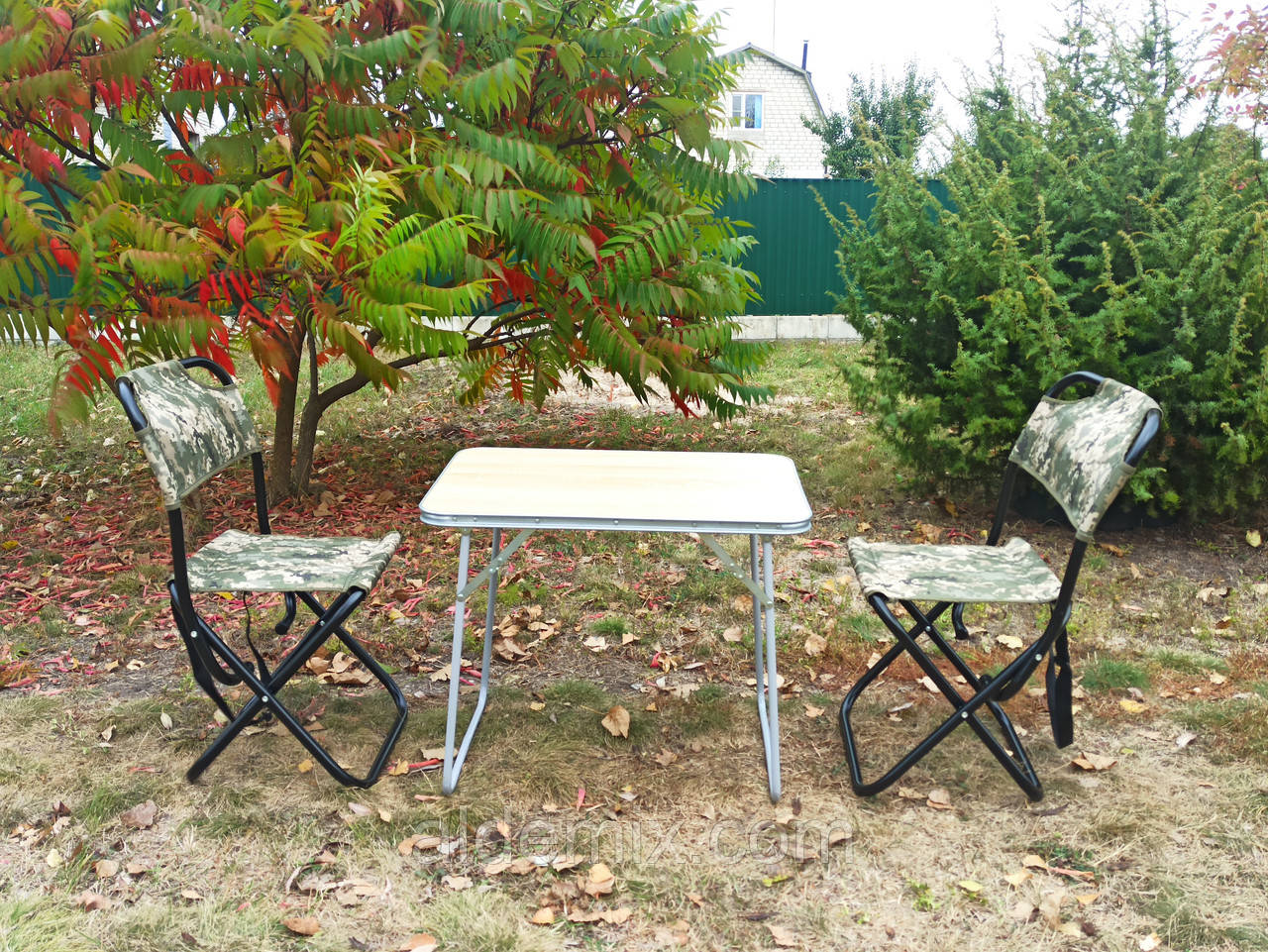 Крісла для кемпінгу туристичні меблі "Кріпиш О1+2-п" туристичний столик рибальський