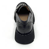 Жіночі шкіряні лофери чорного кольору La Pinta 0010-40791D 24-black розмір 36, фото 6
