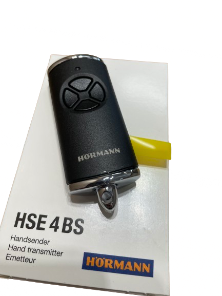 Пульт для воріт Hormann HSE 4 BS (матовий чорний) для воріт з хромованими елементами