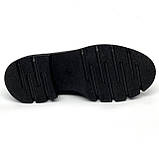 Жіночі шкіряні лофери чорного кольору La Pinta 0010-40791D 24-black розмір 36, фото 9