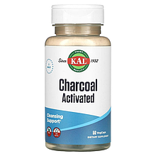 Активоване вугілля KAL "Charcoal Activated" 280 мг (50 рослинних капсул)
