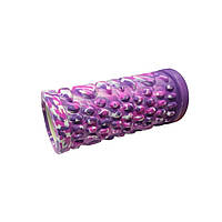 Массажный валик шарики SNS 33 см фиолетовый EVAYD9-33-KM-purple