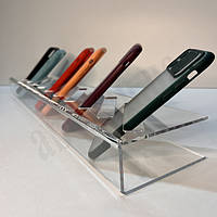 Акрилові підставки під товари: під взуття та сумки, техніку та посуд 