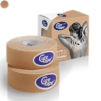 Кинезио тейп CureTape CLASSIC 2,5см х 5м, 2 рулона в упаковке