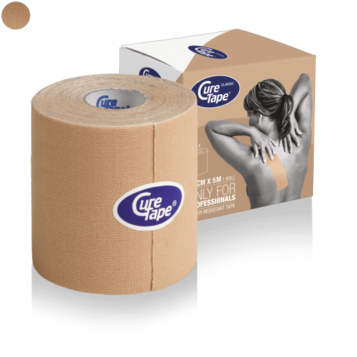 Кінезіо Тейп CureTape CLASSIC 7,5 см х 5м, Знак Якості TUV