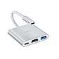 Хаб Hoco Type-C to (HDMI + USB3.0 + Type-C) 15см адаптер HB14, фото 3