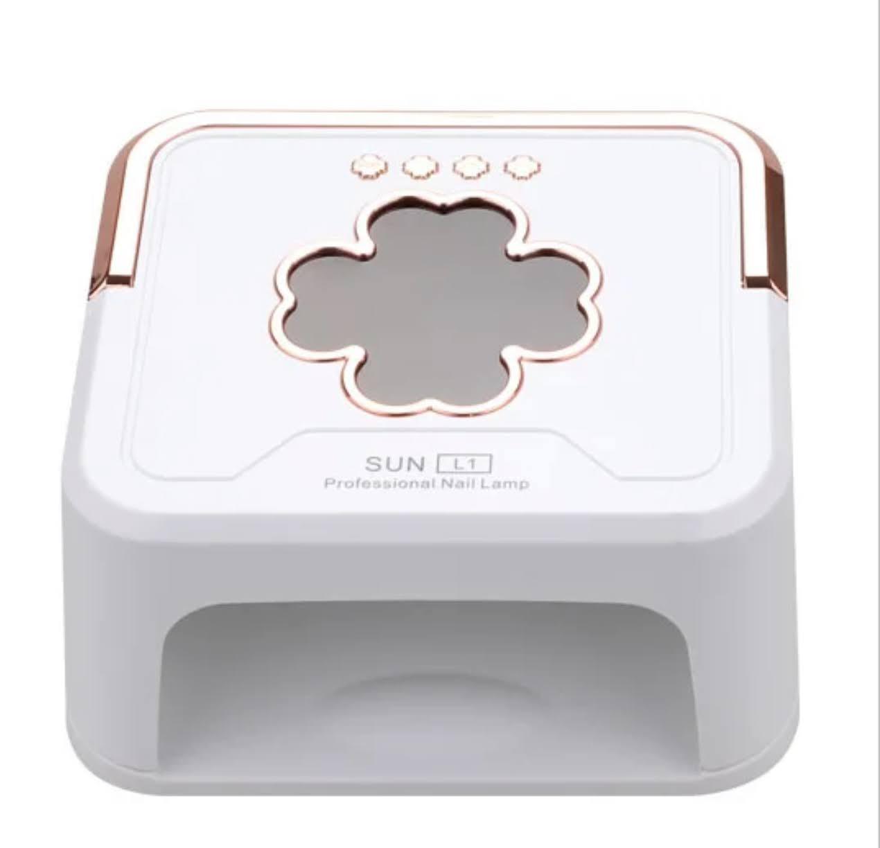 UV/LED лампа Sun L1 для сушіння гель лаку (таймер, дисплей, сенсор руху, знімне дно), 228 Вт. Білий, фото 1
