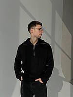 Чоловічий чорний светр з коміром, Туреччина