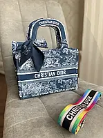 Жіноча сумочка Christian Dior Large Book Blue