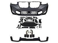 Передній бампер із дифузором ( Body Kit) на BMW X4 G02 2022-2023 року ( стиль X4M F98)