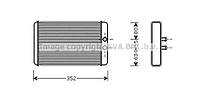 Радиатор печки PR00093184 на Citroen Jumper 2006-