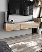 Підвісна ТВ тумба Moreli Т-221 Ш1500/В242/Г360 мм Дуб сонома