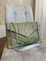 Жіноча сумочка Yves Saint Laurent Puffer Big Gold Green