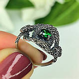 Змії ювелірне срібне кільце, фото 9