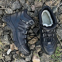 Зимние военные Кожаные черные берцы CORDURA ботинки , тактические армейские берцы всу, Тактическая обувь Вепр