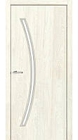 Міжкімнатні дверцята Ostin MSDoors бук сріблястий скло Сатин