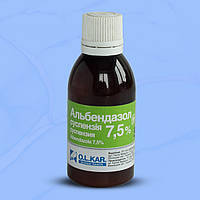 Альбендазол 7,5% антигельминтик широкого спектра действия для сельхоз и домашних животных, суспензия, 50 мл