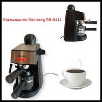Кофемашина Rainberg RB-8111 кофеварка рожковая с капучинатором аппарат для приготовления кофе капучино