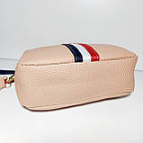 Сумочка дитяча рожева шкірозамінник на широкому ремінці, фото 2