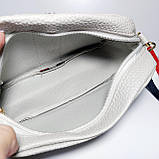 Сумочка дитяча шкірозамінник сіра на широкому ремінці, фото 2