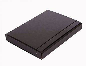 Папка-короб А4 на гумці 60 мм, чорна iTEM 306/02