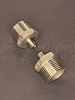 Ніпель перехідний різьбовий нержавіючий DN25x8 (1"x1/4"), н/ж сталь AISI 304, Class 150, ISO 4144