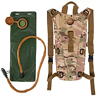 Военный гидратор рюкзак для воды 2.5л-3л черный армейский тактический гидратор рюкзак Питьевые системы