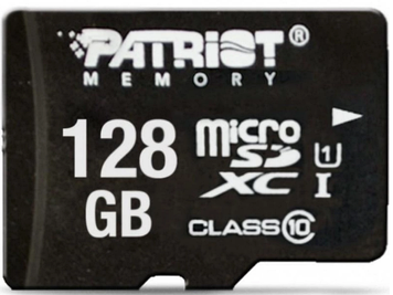 Карта пам`яті 128Gb Micro-SDHC(UHS-1) Patriot LX series class10 №7998