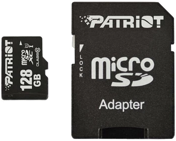 Карта пам`яті 128Gb Micro-SDHC(UHS-1) Patriot LX series (adapter) class10 №8544