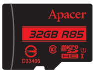 Карта пам`яті 32Gb Micro-SDHC (UHS-1) Apacer R85MB/s class10 №5825