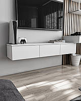 Підвісна ТВ тумба Moreli Т-221 Ш1500/В242/Г360 мм Білий