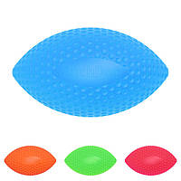 Игровой мяч для апортировки PitchDog, диаметр 9см голубой