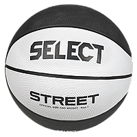 М'яч баскетбольний Select BASKETBALL STREET v23 біло-чорний Уні 5