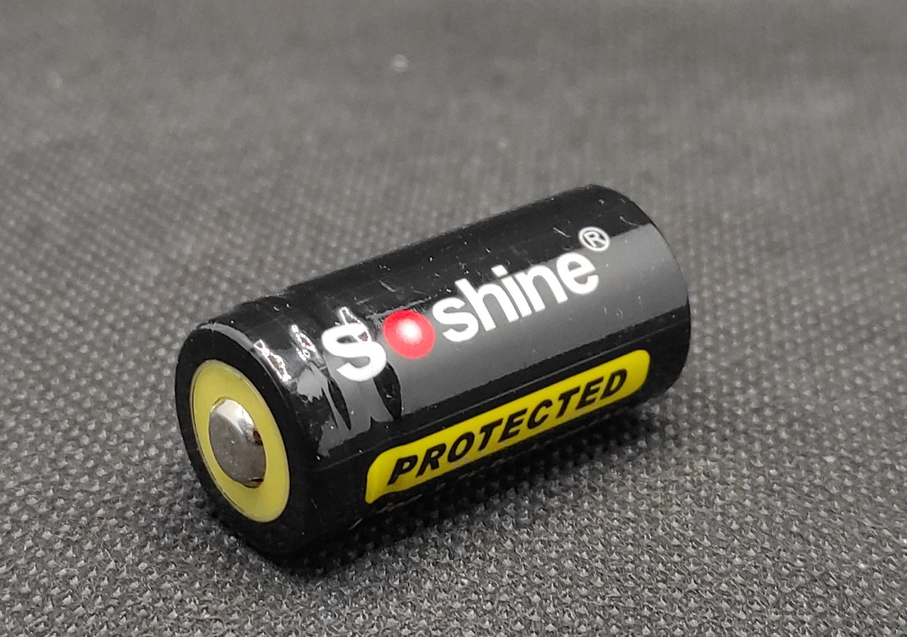 Акумулятор Soshine RCR123P 3,7V 700mAh із захистом ( 1шт. ), фото 1