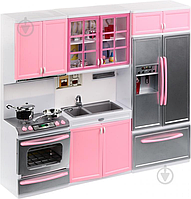 Кухня для ляльок Барбі з меблями велика плита мийка холодильник 29 см
