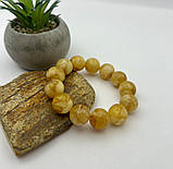 Браслет із натурального пресованого бурштину , браслет з кулі бурштину, фото 4