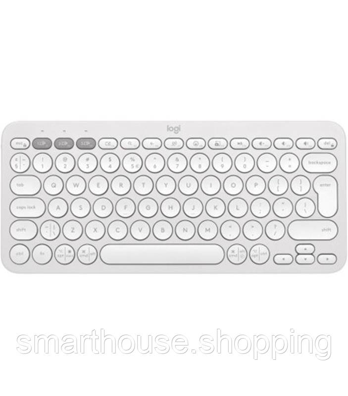 Клавiатура бездротова Logitech Pebble Keys 2 K380s White (920-011852), фото 1