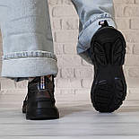 Жіночі шкіряні чорні кросівки, що переливаються, хамелеон, фото 2