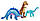 Ігровий надувний дитячий центр 201*201*36 см "Юрський парк", фігурки динозаврів, кактуси, 56132, фото 4