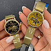 Годинник наручний жіночий механічний золотий патріотичний годинник для жінок з Гербом України Patriot, фото 3