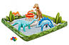 Ігровий надувний дитячий центр 201*201*36 см "Юрський парк", фігурки динозаврів, кактуси, 56132, фото 5